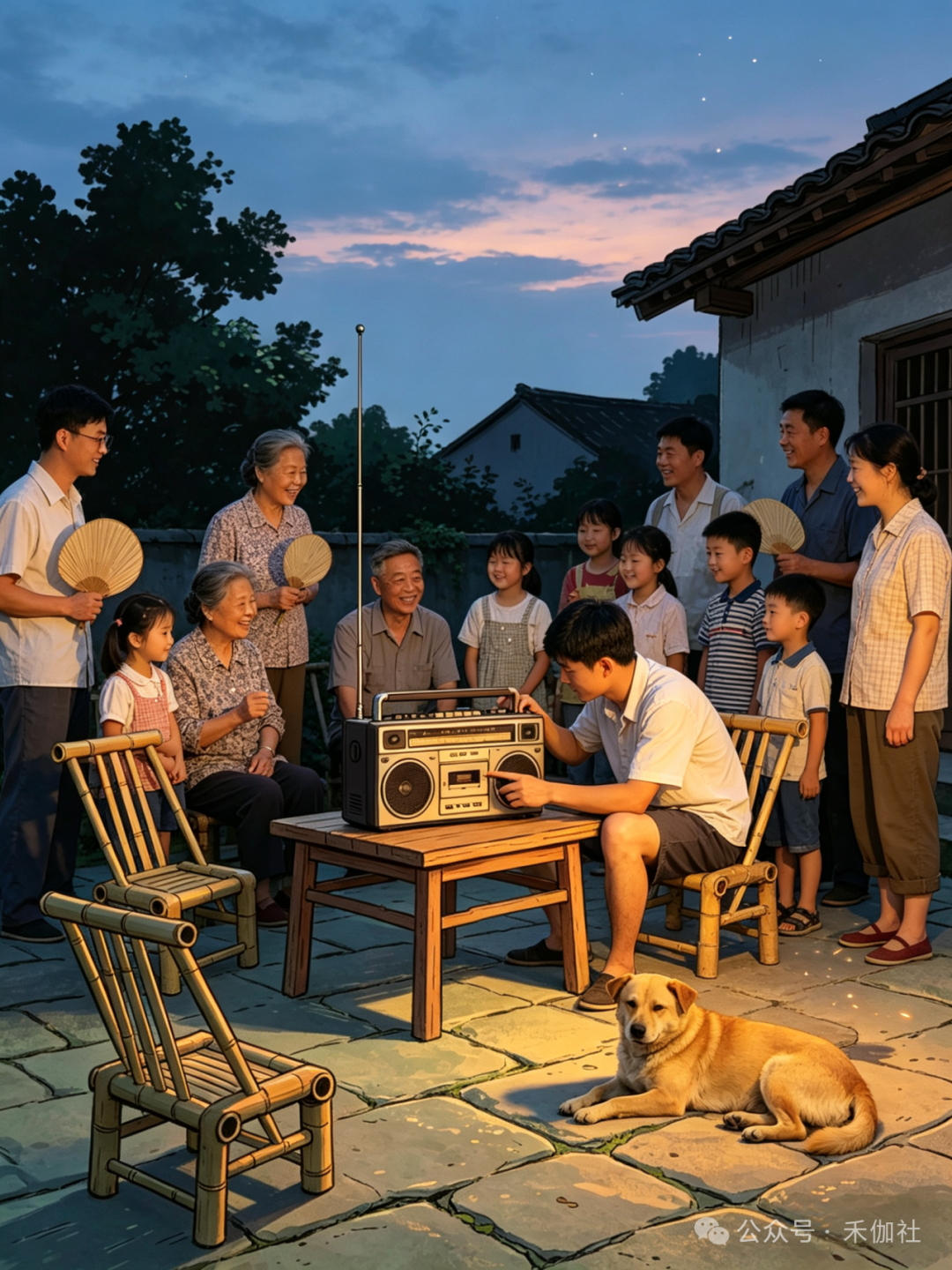 没有 wifi 的年代，一台收音机就是全村的中心