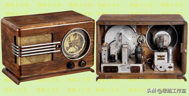 20世纪初古董电子管收音机